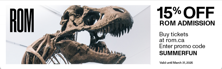 Royal Ontario Museum Coupon - 15% off admission