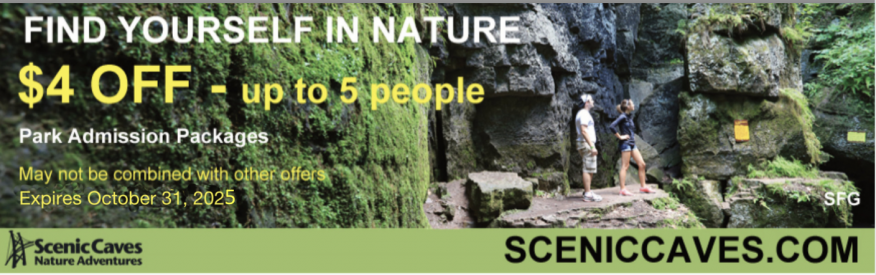 Scenic Caves Nature Adventures Coupon - $4 off